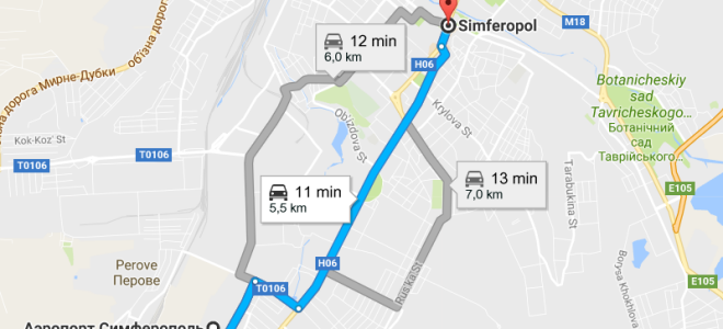 Сколько лететь от Москвы до Крыма