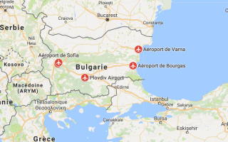 Международные аэропорты Болгарии