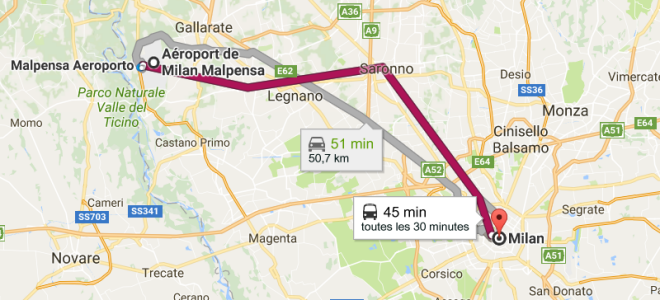 Как добраться из аэропорта Мальпенса до Милана