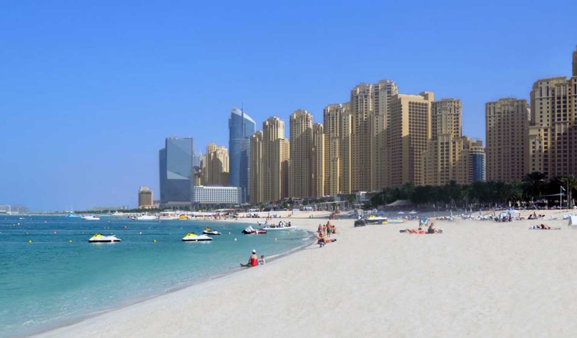 Пляжный отдых в Дубае в июле: Jumeirah Beach Residence